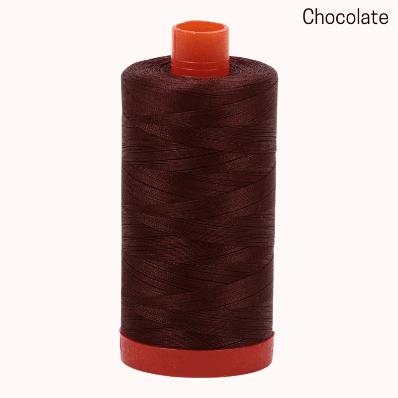 Aurifil 50wt Mako Chocolate Cotton Large Spool 00cde1d9 66ec 4eaf 84ea e82535a56f9b