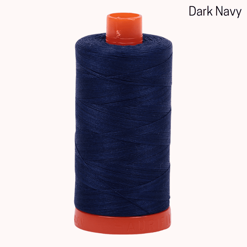 Aurifil 50wt Mako Dark Navy Cotton Large Spool 6d438e1f 1bf4 4211 b0c7 b195acca420d