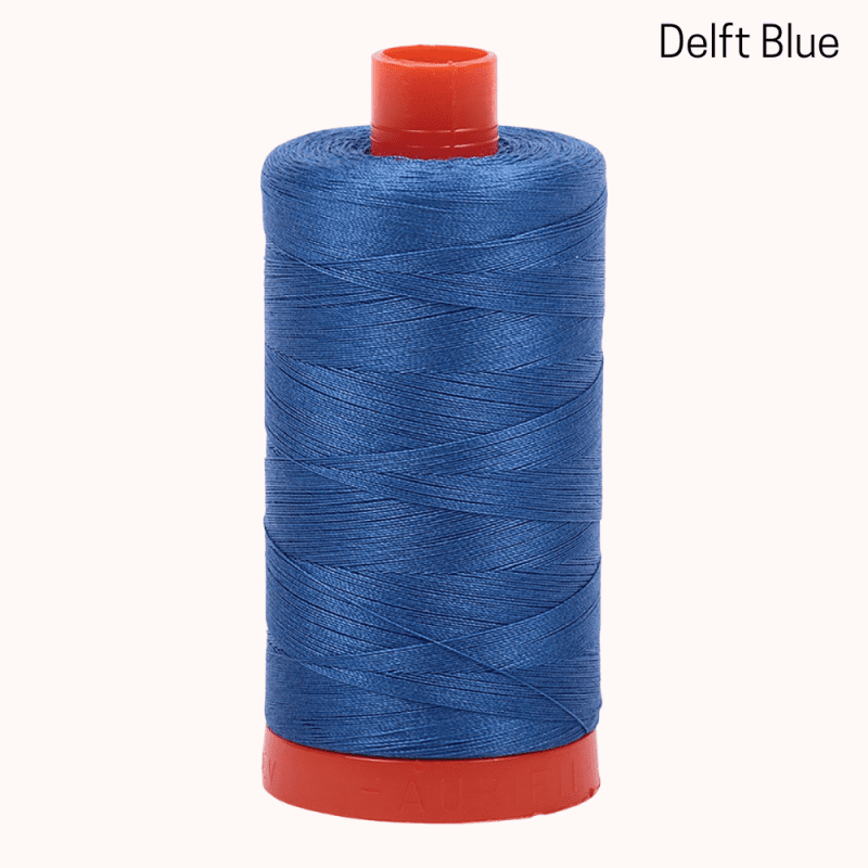 Aurifil 50wt Mako Delft Blue Cotton Large Spool cf8f5f26 d51b 42e8 a3b1 72a9d8d6dde6