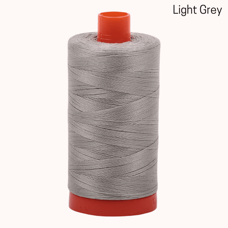 Aurifil 50wt Mako Light Grey Cotton Large Spool 8d938cf0 b432 410b a4b0 05fdc2518d5f