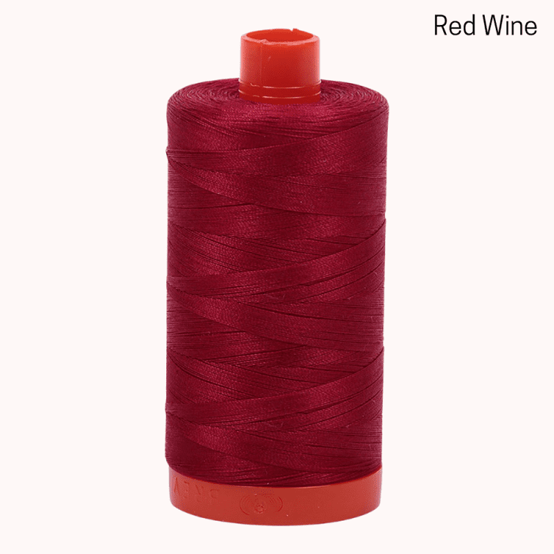 Aurifil 50wt Mako Red Wine Cotton Large Spool c32aaf03 726f 4960 b82b a48d5e880343