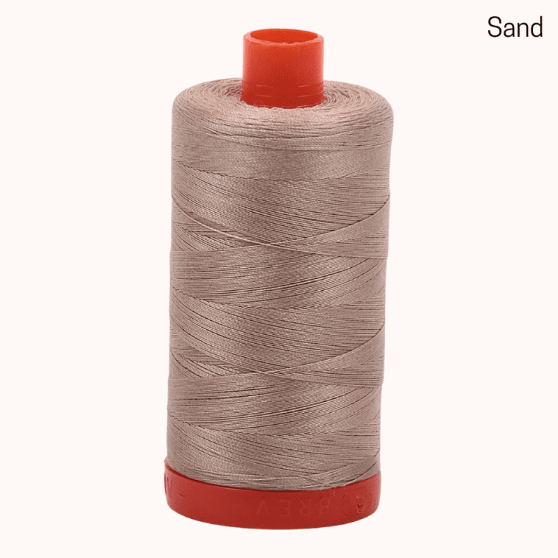 Aurifil 50wt Mako Sand Cotton Large Spool 89bf345e 2fbd 429c af42 b81f3e46057b